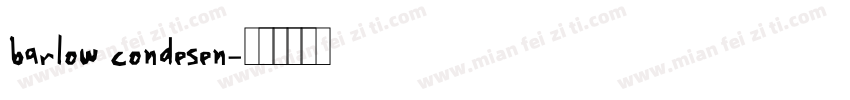 barlow condesen字体转换
